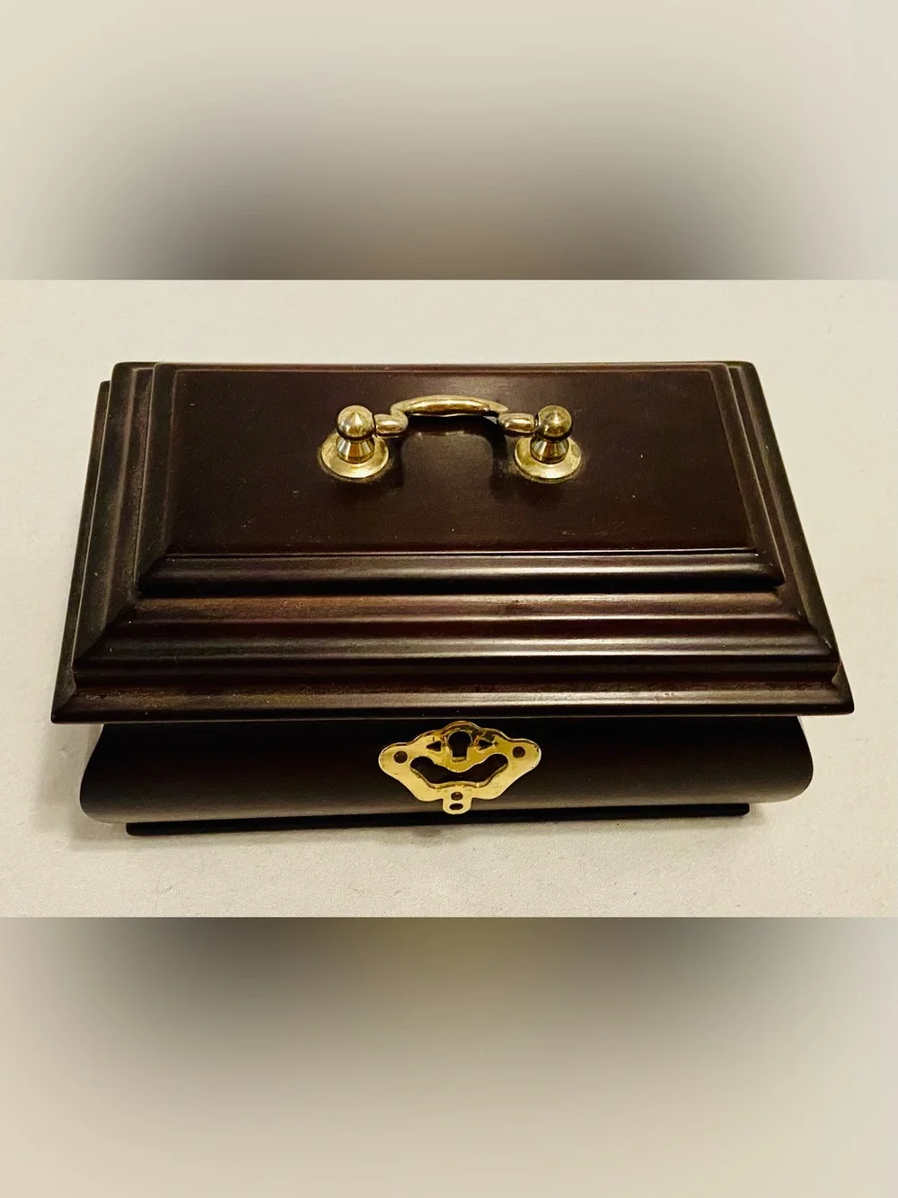 Wooden Jewelry Box with Storage. Minimal signs of wear.